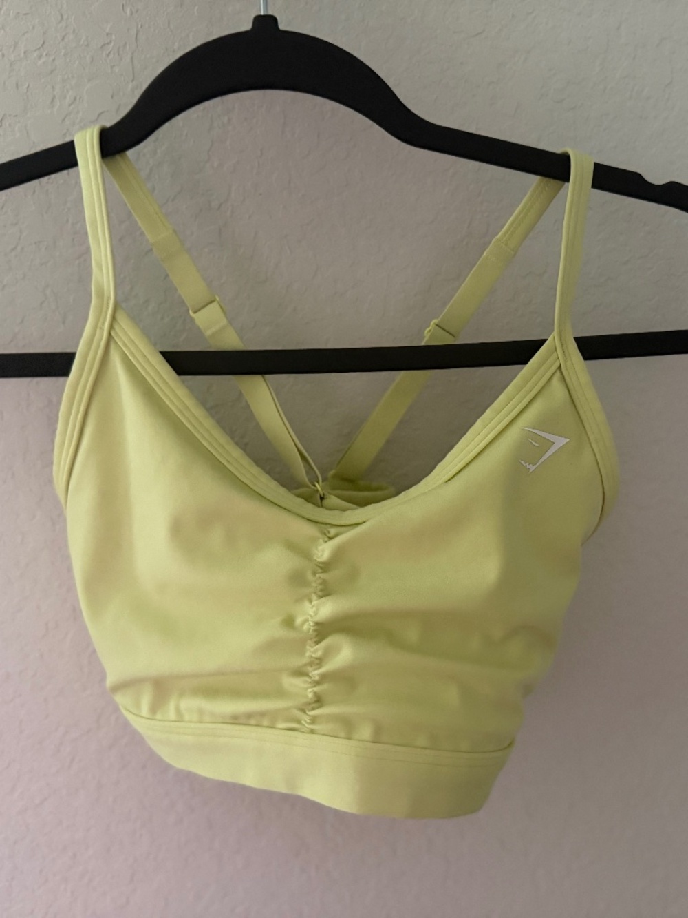 Gymshark Neon Yellow Cropped Workout Top